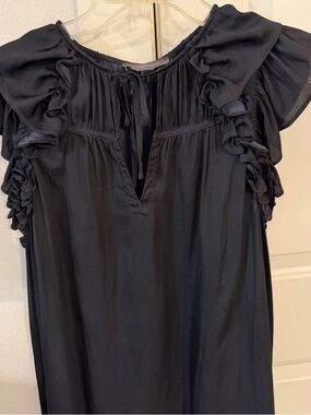Women’s Black Ruffle Sleeve Mini Dress